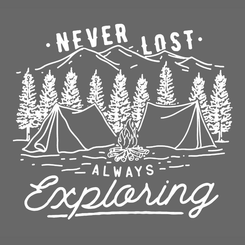 Camping Never Lost Always Exploring