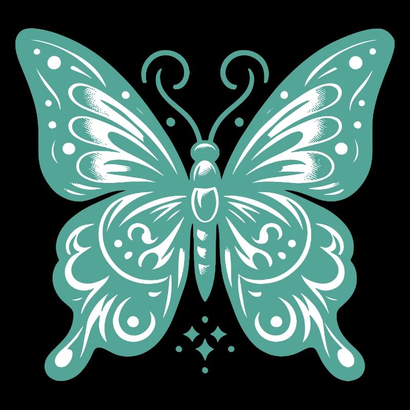 Papillon Éthéré Design pour T-Shirts