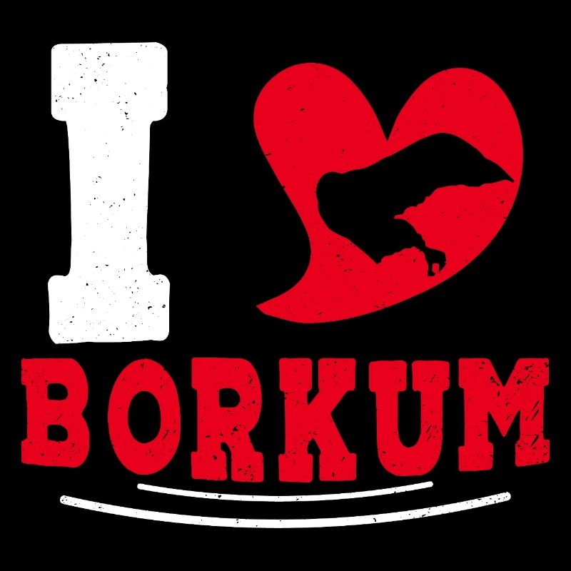Île de Borkum J’ADORE BORKUM Drôle