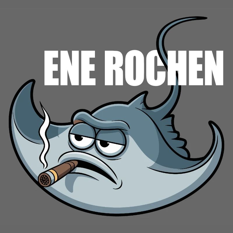 Ene Rochen Raucher Spruch Zigarette Kippe Rauchen