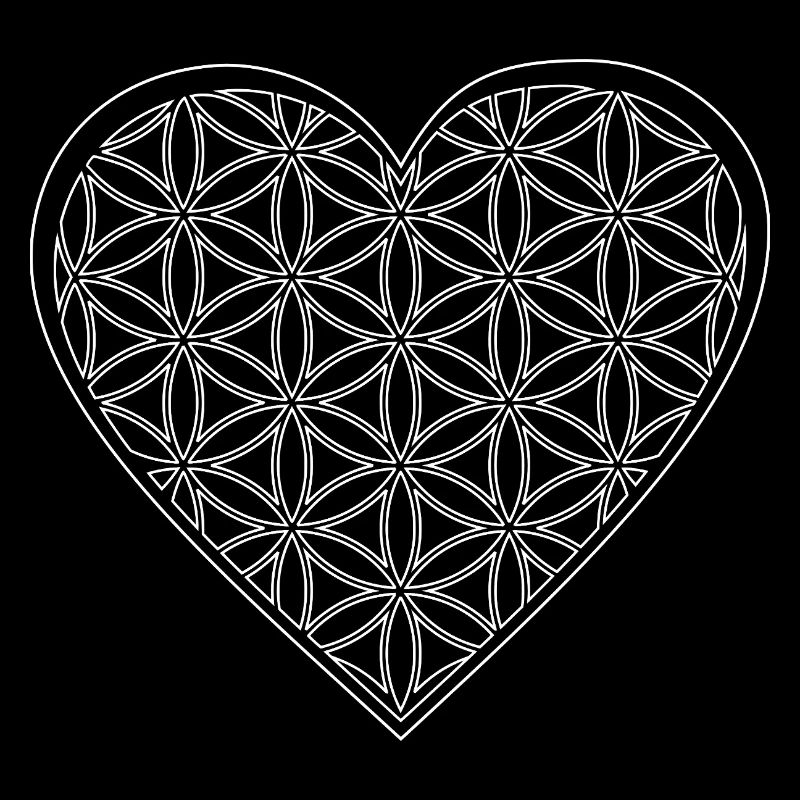 Herz Lebensblume / Fleur du cœur de la vie