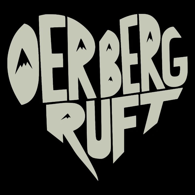 Der Berg ruft Herzdesign