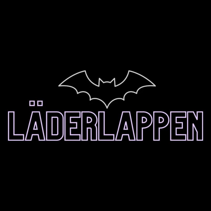 Lila Bat Neon Schriftdesign