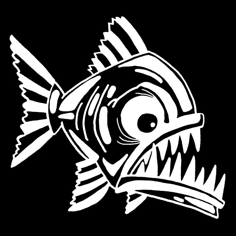Poisson blanc carnivore