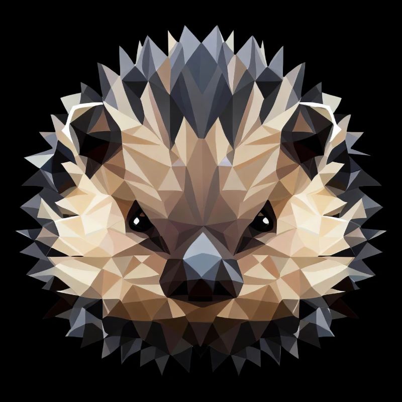 Polygon Hedgehog Design