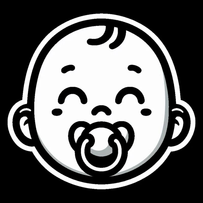 Bébé avec sucette