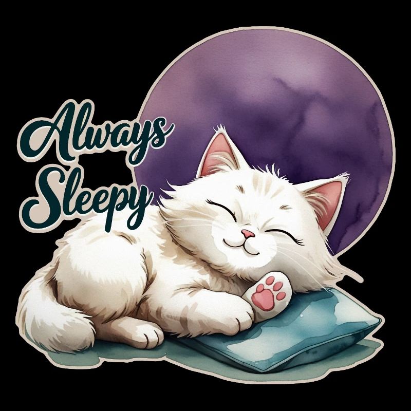Cute Cat is always sleepy 1