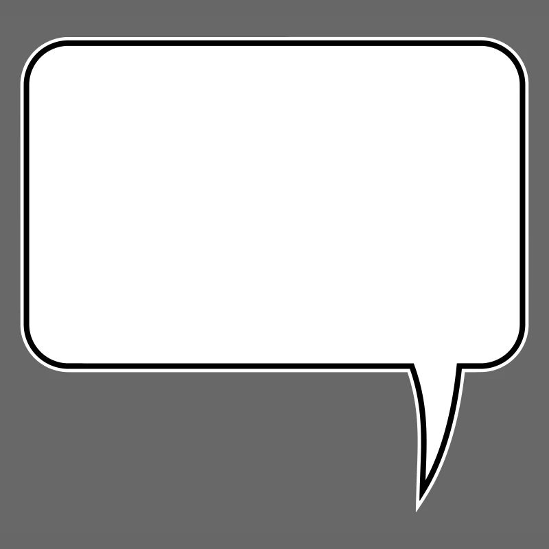 Speech bubble rectangle design