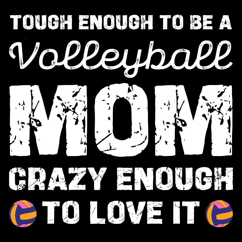 Maman de volley-ball courageuse et adore ça