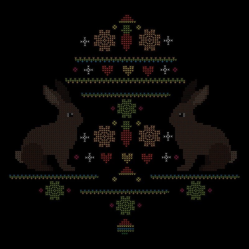 Easter motifs in knitting pattern style for Easter