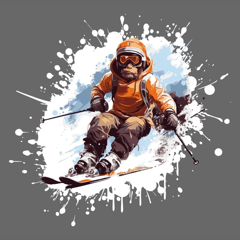 Monkey Ski Skiing