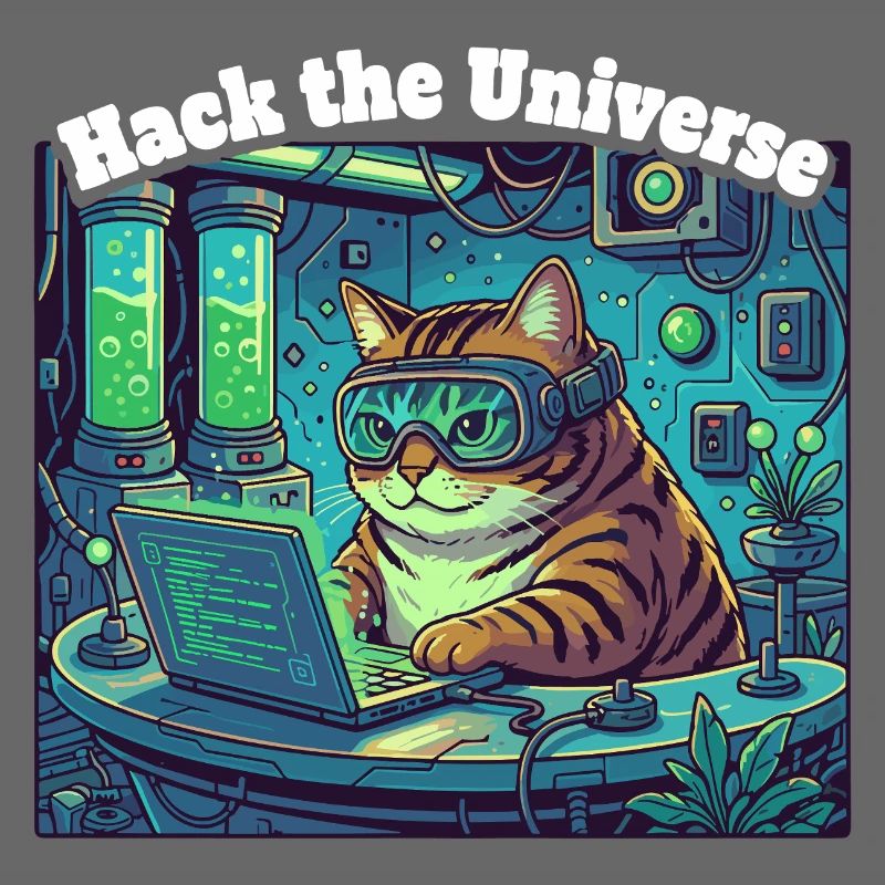 Hackerkatze im Universum