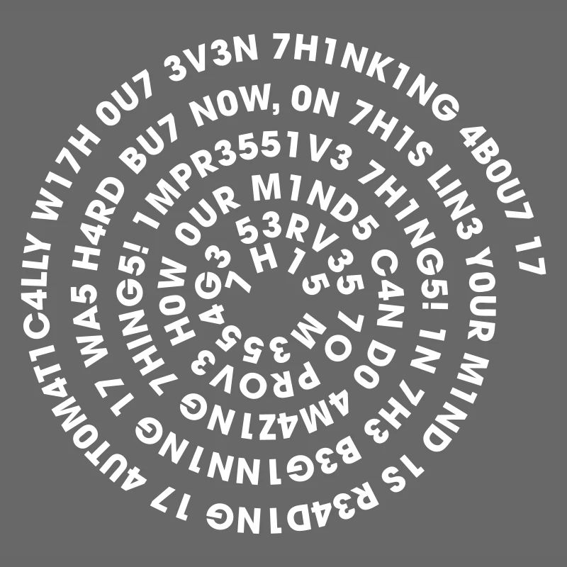 Leetspeak Spirale – Nerd Code 1337 Geek Design