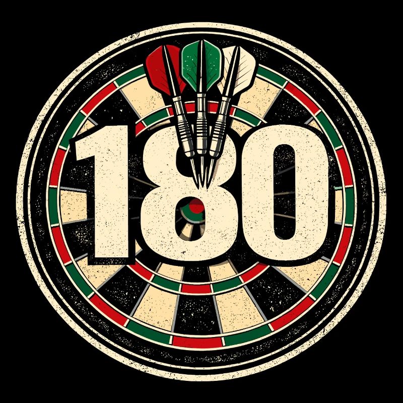 Retro Dartboard 180 Dartboard Darts Player