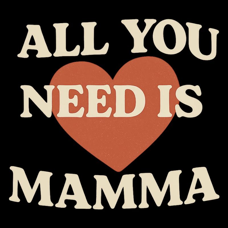 Imprimé cœur d'amour de maman