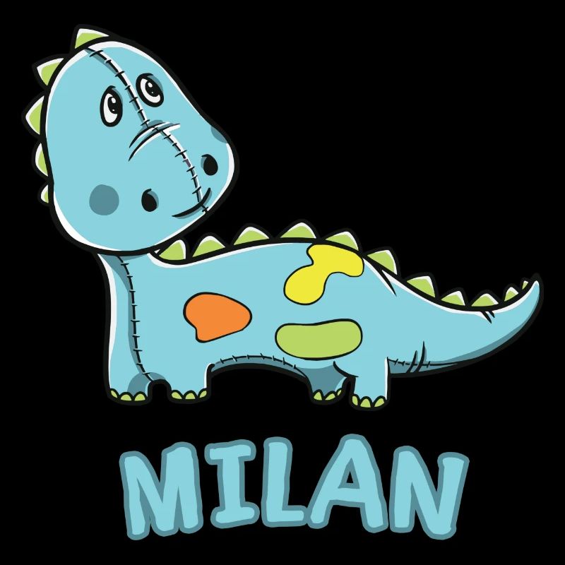 Dinosaurier lustig Kind Milan Geschenk Geburtstag