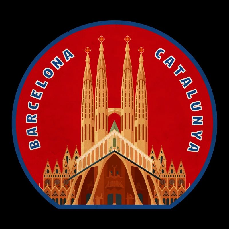 Sagrada Família Emblem Circle