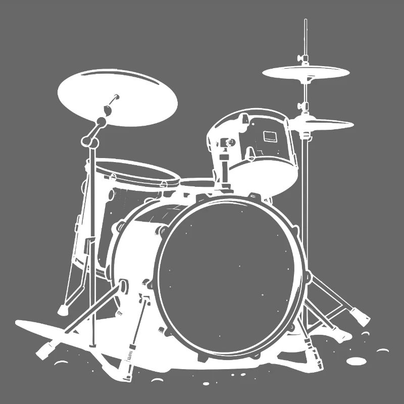 Drum Set Drawing