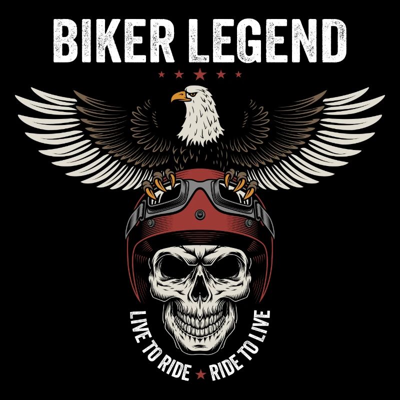 Biker Legend - Live to Ride - Ride to Live