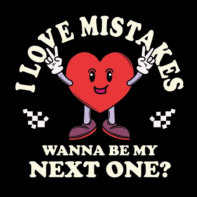 Love Mistakes – Vintage Comic Dating Spruch