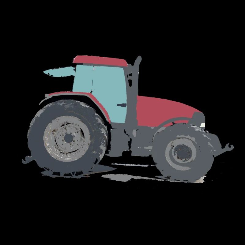 Traktor rot Landwirtschaft