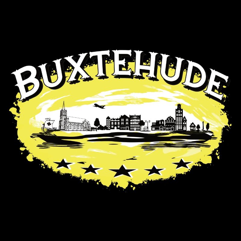 Buxtehude - Stadt Silhouette /Hase und Igel
