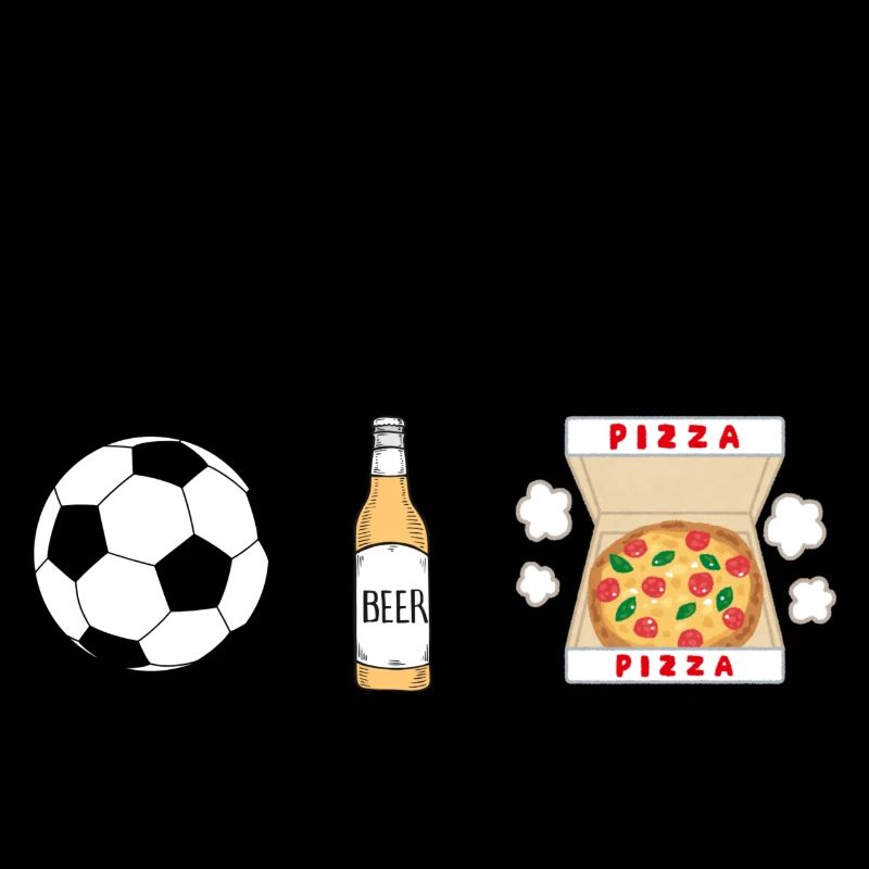 Fußball, Bier, Pizza
