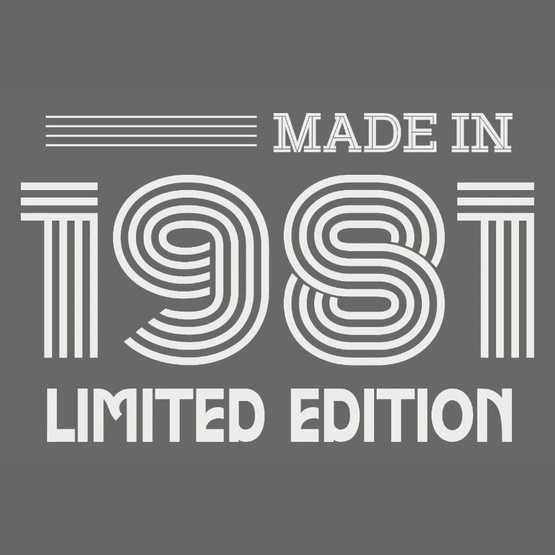 1981 Geburtstagsgeschenk 1981 Geschenkidee