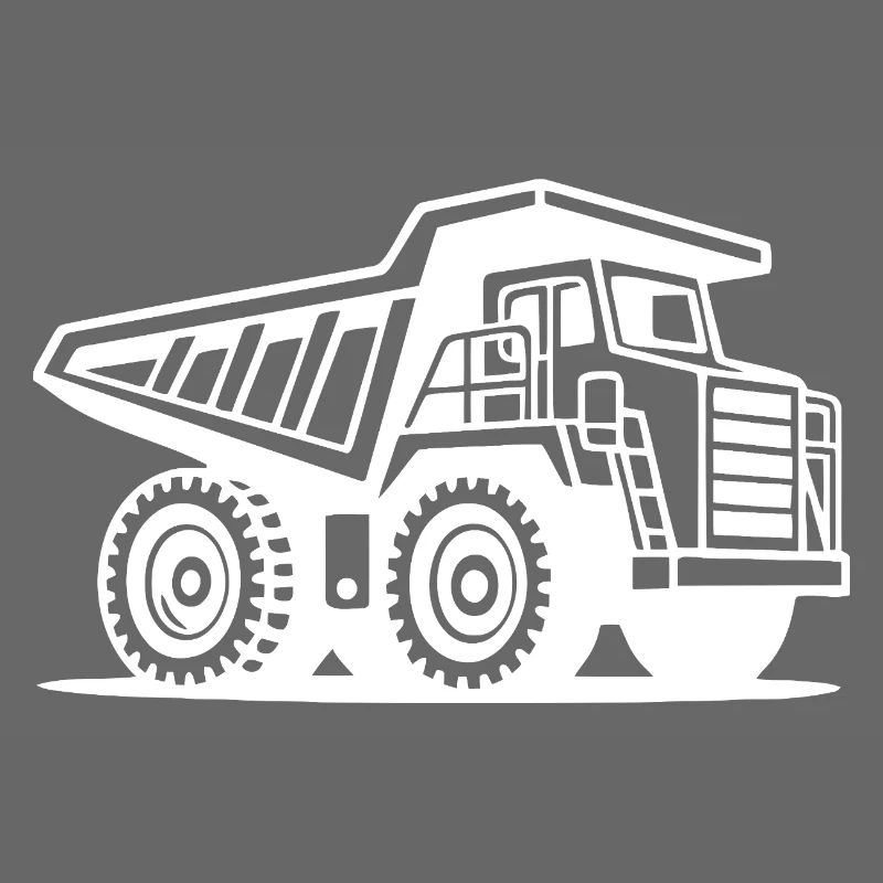 Conception de la silhouette du camion minier industriel