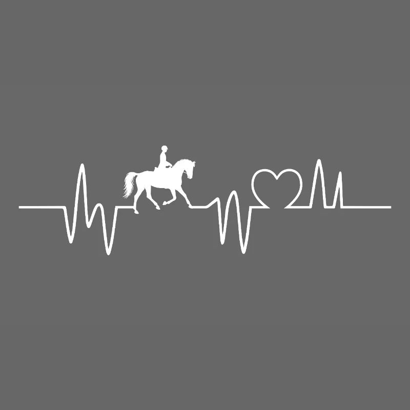 Pferd Herzschlag Geschenk Reiten