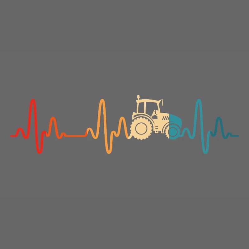 Farmer Tractor Retro Farmer Tractor