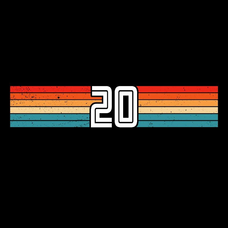 20 Jahre retro 20. Geburtstag