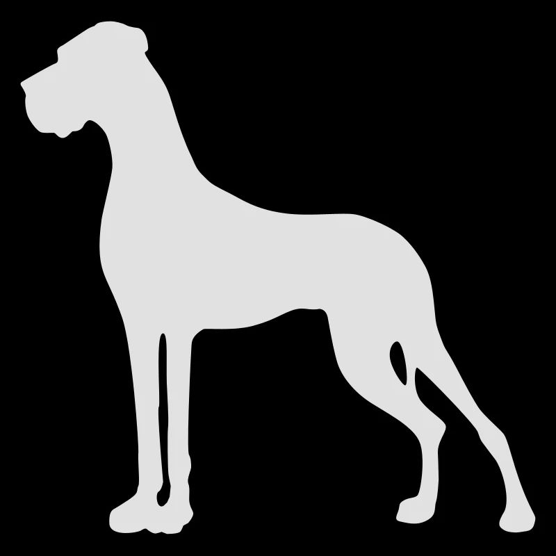 Schlanke Doggen Silhouette
