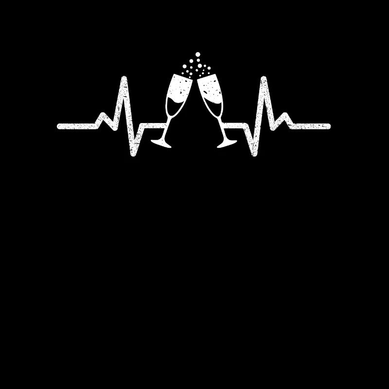 Gift alcohol prosecco wedding heart beat