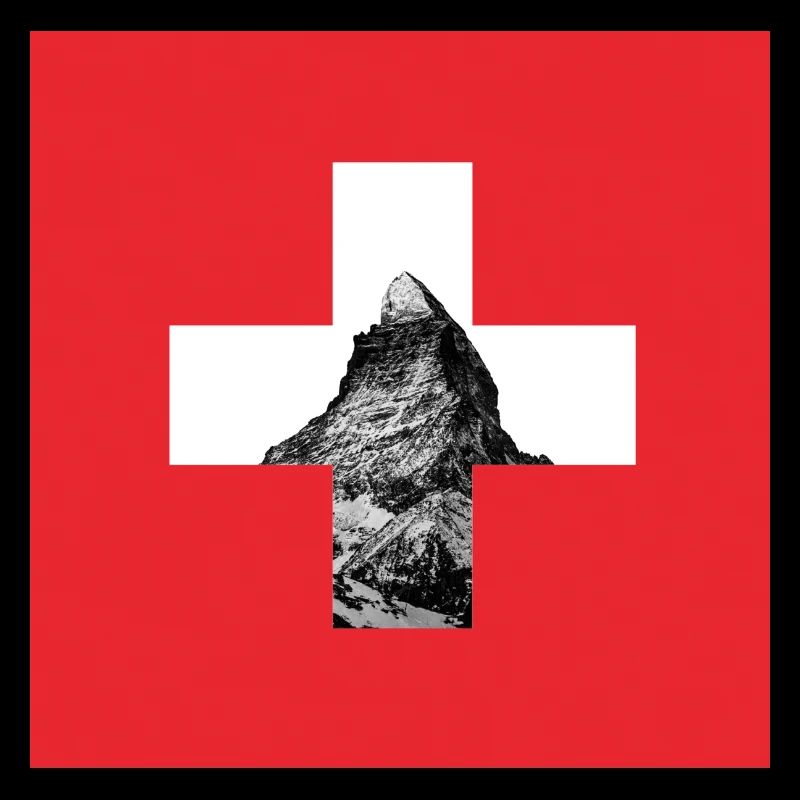 Switzerland Matterhorn flag