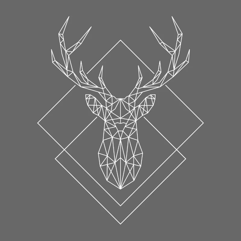 Polygon Deer white