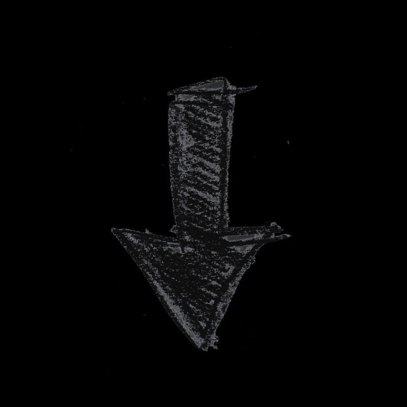 Arrow painted down Gift idea Scribble