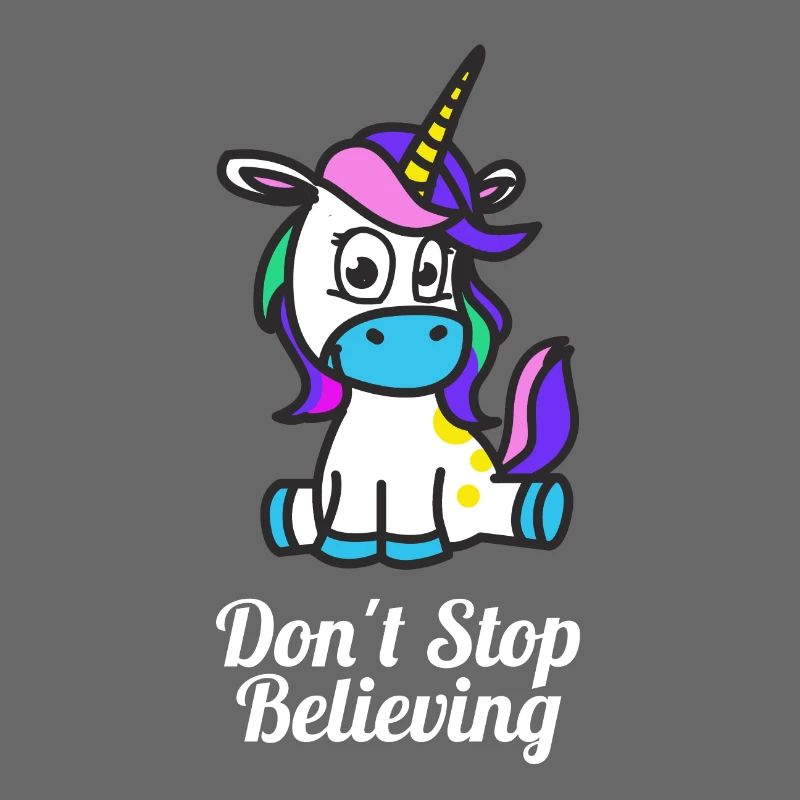 Dont Stop mignon stocker Croire Unicorn Conception