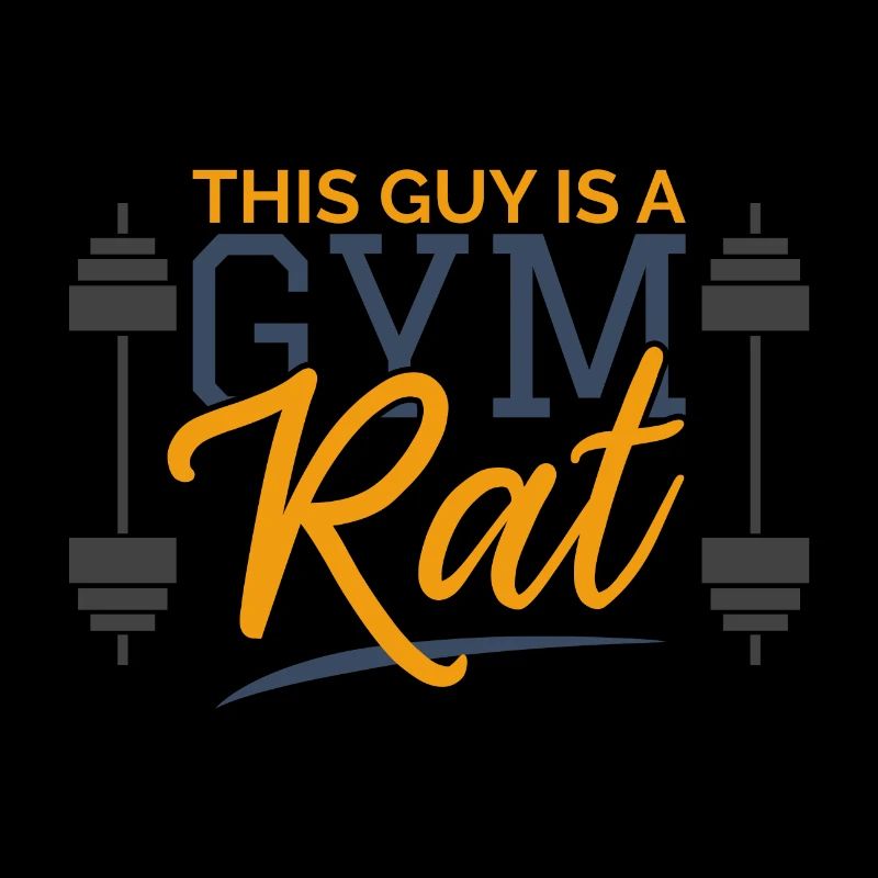 This Guy is a Gym Rat Sports Gift Training