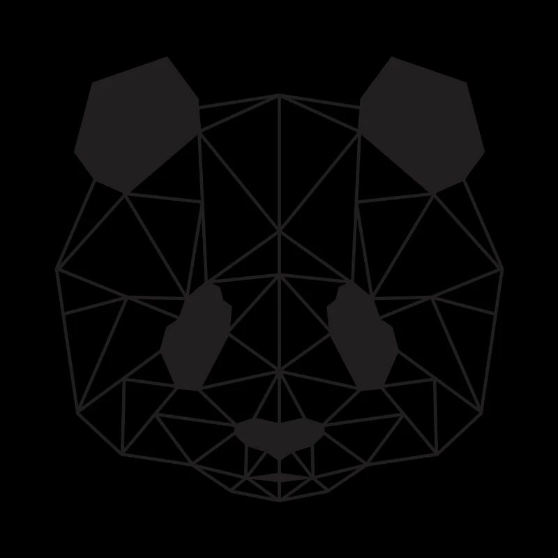Panda geometrisch Geschenk Bär idee Pandas polygon