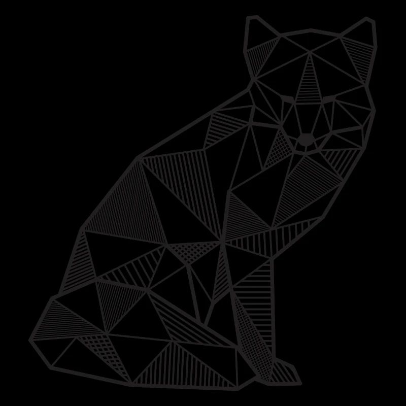 Fuchs Geometrisch fox Geschenk idee Wald wild Tier