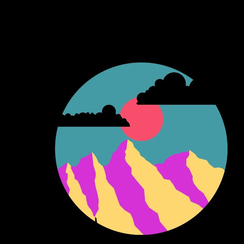 Bergillustration