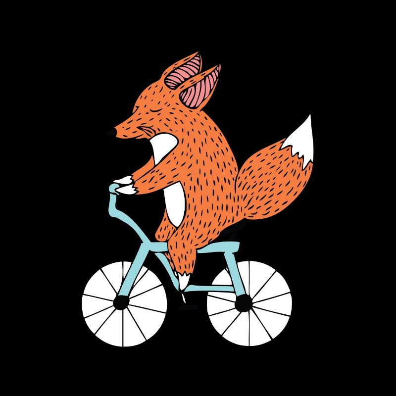 Funny bike Fox, cadeau de vélo de route E roue