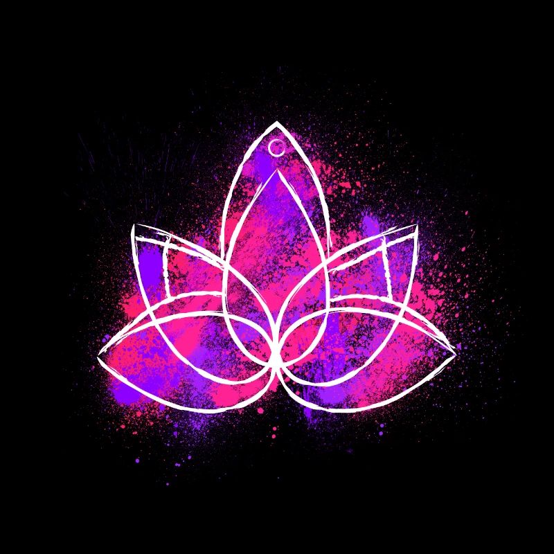 Fleur de Lotus Poudre rouge pourpre
