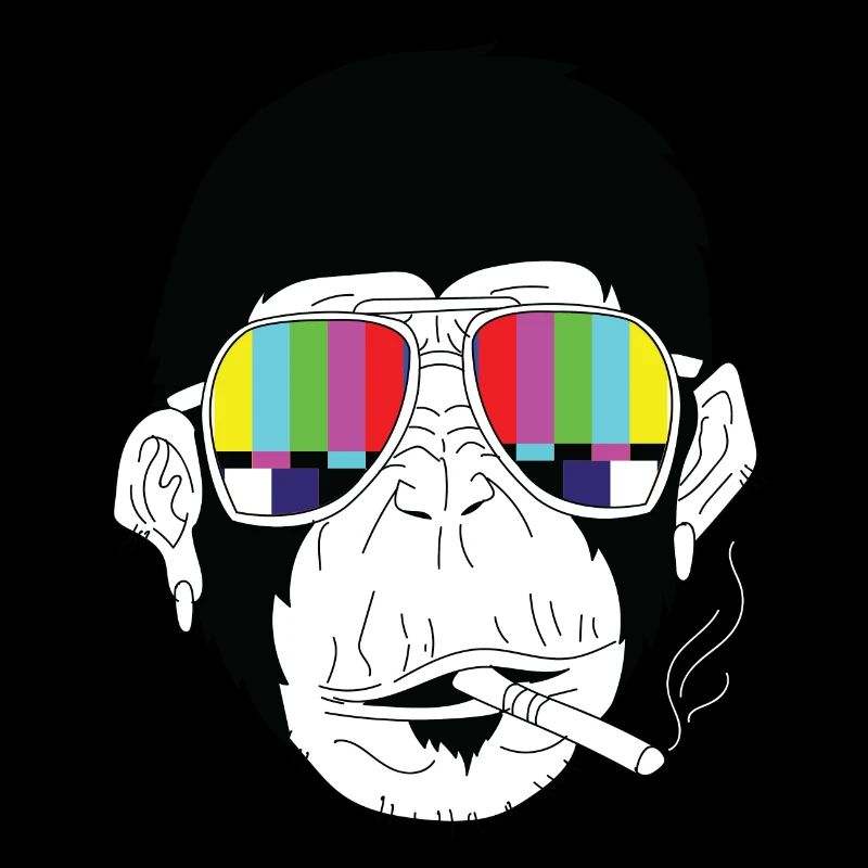 Monkey Gorilla Cigarette Sunglasses