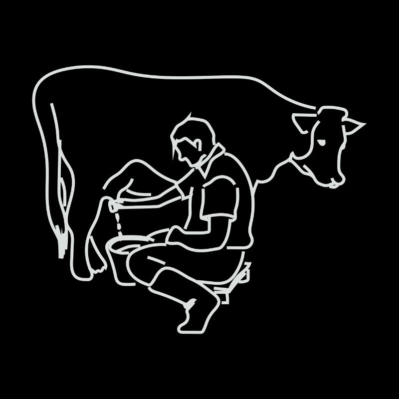 Cow milking farm farmer gift idea cows