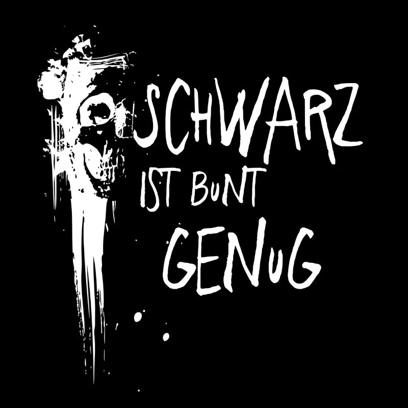 Shirt - Schwarz ist bunt genug