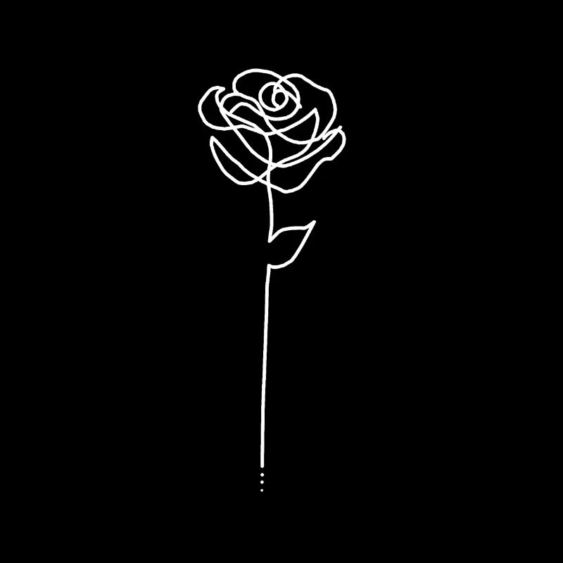 Rose fleur style à la mode