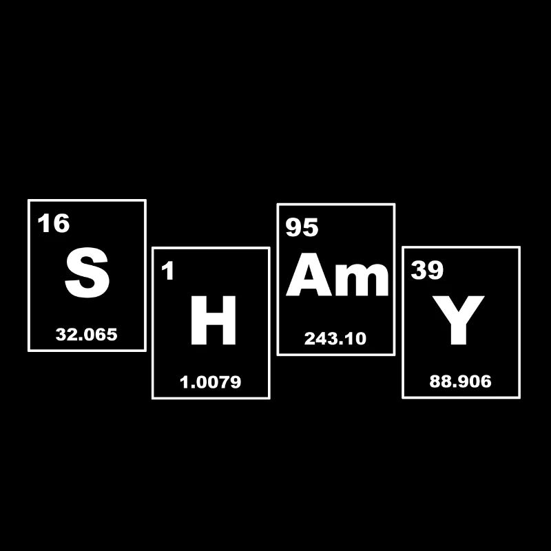 SHAMY Periodensystem Typografie