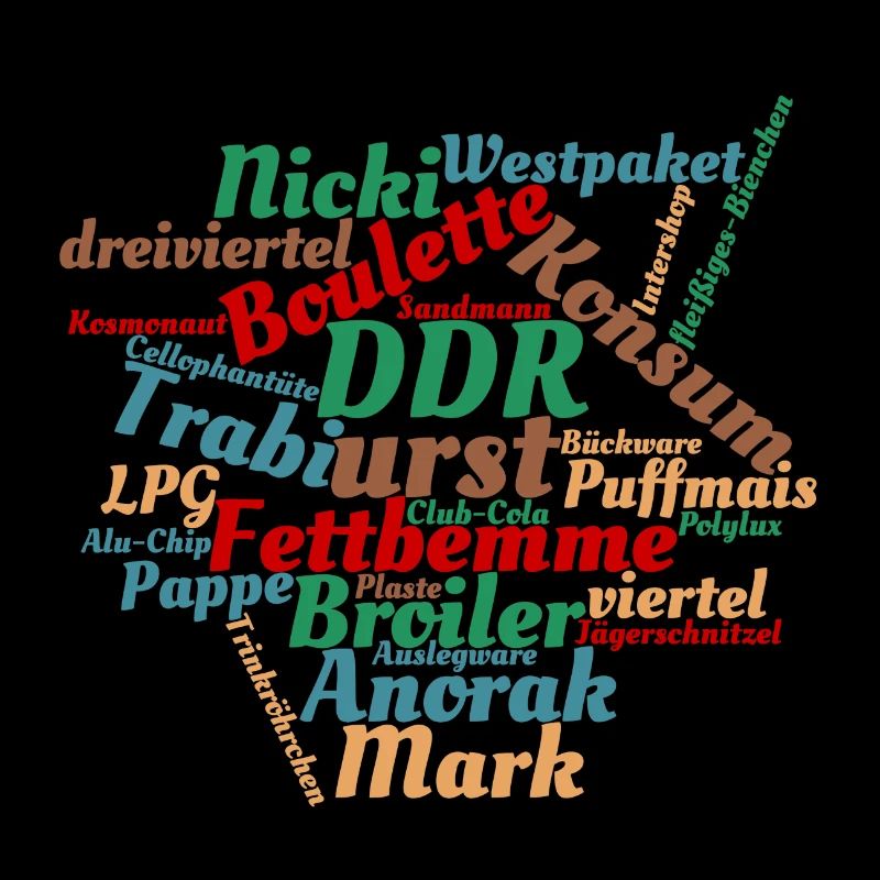 DDR Ostalgie Wörtersammlung